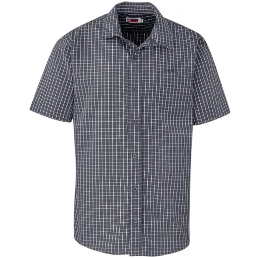 Mens Short Sleeve Aston Shirt Grey